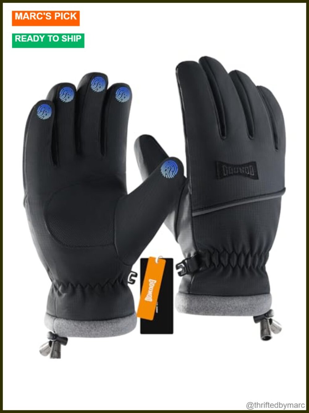 Thermal Insulated Waterproof Windproof Touch Screen Gloves